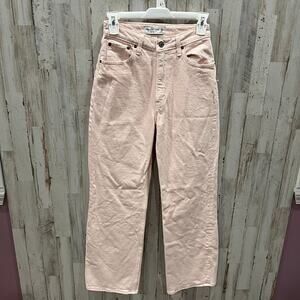 Abercrombie & Fitch Pink Curve Love 90s Relaxed Jean High Rise Size 00/24 SHORT